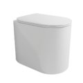 Підлоговий безободковий унітаз Flaminia Astra Goclean®, з сидінням Slim Soft Close, White (AS117G+ASCW05) Підлогові 