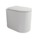 Підлоговий унітаз безободковий Flaminia Astra Plus Goclean®, з сидінням Slim Soft Close, Milky White (AS117RGLAT+ASCW05LAT) Підлогові 