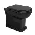 Підлоговий унітаз Flaminia Efi Plus, із сидінням Slim Soft Close, Black (EF117RNER+23/CRNER) Підлогові 