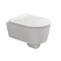 Подвесной унитаз Flaminia Mini Link Goclean, с сиденьем Soft Close, Milky White (5064GLAT+LKCW09) Подвесные 