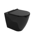 Унітаз для підлоги Flaminia Link Plus Goclean, з сидінням Soft Close, Black (LK117RGNER+LKCW09NER) Підлогові 