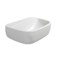 Керамічна раковина 54х40 см Flaminia Mono 54, Milky White (MN54LLAT) На стільницю, Накладної, Підвісні 