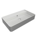 Подвесная керамическая раковина 75х42 см Flaminia Miniwash 75, Silver White (MW75SSLP) Подвесные Прямоугольные