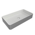 Керамическая раковина 75х40 см Flaminia Miniwash 75, Silver White (MWL75SLP) На столешницу, На тумбу, Накладной Прямоугольные