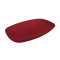 Раковина накладная/подвесная 86х58 см Flaminia Nuda 85, Rosso Rubens (5080RRU) На столешницу, На тумбу, Накладной, Подвесные Овальные