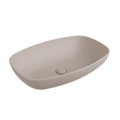 Раковина накладная керамическая 60х39 см Flaminia Nuda Slim 60, Argilla (ND60AARG) На столешницу, На тумбу, Накладной Овальные