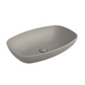 Раковина накладная керамическая 60х39 см Flaminia Nuda Slim 60, Cenere (ND60ACEN) На столешницу, На тумбу, Накладной Овальные