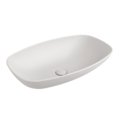 Раковина накладная/подвесная 61х39,5 см Flaminia Nuda Slim 60, Milky White (ND60LLAT) На столешницу, На тумбу, Накладной, Подвесные Овальные