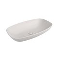Раковина накладна керамічна 75х43 см Flaminia Nuda Slim 75 Milky White (ND75ALAT) На стільницю, На тумбу, Накладної 