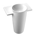 Підлогова раковина з литого каменю 90х50 см Marmorin Febe S, білий (P_S_032_01_0900) Підлогові 