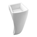 Напольная раковина из литого камня 40х40 см Marmorin Waver S, белый (P_S_098_01_0400) Напольные Квадратные