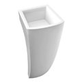 Напольная раковина из литого камня 40х40 см Marmorin Waver S, белый (P_S_099_01_0400) Напольные Квадратные