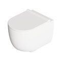 Унитаз подвесной безободковый Alice Ceramica UNICA 50, с сиденьем Soft Close, White grossy (32220101 FI+MC2201ES) Подвесные 