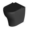 Унитаз напольный безободковый Alice Ceramica UNICA 55, с сиденьем Soft Close, Black matte (32200108 FT+MC2208ES) Напольные 