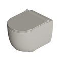 Унітаз підвісний безободковий Alice Ceramica UNICA 50, з сидінням Soft Close, Grigio matt (32220119 FI+MC2219ES) Підвісні 