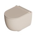 Унитаз подвесной безободковый Alice Ceramica UNICA 50, с сиденьем Soft Close, Sabbia matt (32220144 FI+MC2244ES) Подвесные 