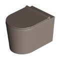 Унитаз подвесной безободковый Alice Ceramica Form, с сиденьем Soft Close, Caffe matt (22300143 FI+MC2243ES) Подвесные 