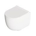 Унітаз підвісний безободковий Alice Ceramica UNICA 47, з сидінням Soft Close, White grossy (32247101 FI+MC2201ES) Підвісні 