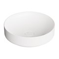 Накладная раковина Ø45 см Alice Ceramica Form, White grossy (22420101) На столешницу, На тумбу, Накладной Круглые