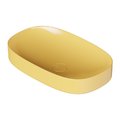 Накладная раковина 65х40 см Alice Ceramica Form, Miele grossy (22400196) На столешницу, На тумбу, Накладной Овальные