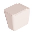 Унітаз підлоговий безободковий Alice Ceramica Hide Square, з сидінням Soft Close, Rosa matt (31190137 FT+MC3137SQS) Підлогові 