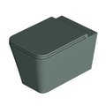 Унітаз підвісний безободковий Alice Ceramica Hide Square, з сидінням Soft Close, Verde Alpi matt (31210139 FI+MC3139SQS) Підвісні 
