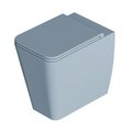 Унітаз підлоговий безободковий Alice Ceramica Hide Square, з сидінням Soft Close, Laguna matt (31190145 FT+MC3145SQS) Підлогові 