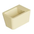 Подвесное биде Alice Ceramica Hide Square, Zenzero matt (31220146 FI) Подвесные Кремовый