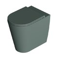 Унітаз підлоговий безободковий Alice Ceramica Hide Round, з сидінням Soft Close, Verde Alpi matt (31150139 FT+MC3139S) Підлогові 