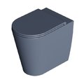 Унитаз напольный безободковый Alice Ceramica Hide Round, с сиденьем Soft Close, Mirto grossy (31150198 FT+MC3198S) Напольные 