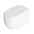 Унітаз підвісний безободковий Alice Ceramica Nur, з сидінням Soft Close, White grossy (33120101 FI+MC3301S) Підвісні 