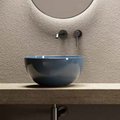 Накладная раковина Ø40xh20 см Alice Ceramica Unica, с донным клапаном, Mirto grossy (32180198+PIL0698) На столешницу, На тумбу, Накладной Круглые