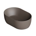 Накладная раковина 55х35 см Alice Ceramica Unica, Caffe matt (32120143) На столешницу, На тумбу, Накладной Овальные