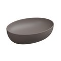 Накладная раковина 55x42 h13,5 см GSG Easy, Tortora satinato (EALAVOV55 029) На столешницу, Накладной Овальные