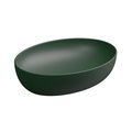 Накладная раковина 55x42 h13,5 см GSG Easy, Smeraldo satinato (EALAVOV55 036) На столешницу, Накладной Овальные