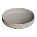 Раковина накладная ø42xh15 см Alice Ceramica Equilibrium, Grigio matt (35100119) На пьедестал, На столешницу, Накладной Круглые