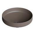 Раковина накладна ø42xh15 см Alice Ceramica Equilibrium, Caffe matt (35100143) На п'єдестал, На стільницю, Накладної 