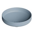Раковина накладна ø42xh15 см Alice Ceramica Equilibrium, Laguna matt (35100145) На п'єдестал, На стільницю, Накладної 