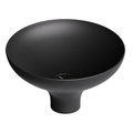 Накладная раковина ø40xh20 см Alice Ceramica Equilibrium, Black matt (35200108) На пьедестал, На столешницу, Накладной Круглые