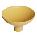 Накладная раковина ø40xh20 см Alice Ceramica Equilibrium, Miele grossy (35200196) На пьедестал, На столешницу, Накладной Круглые