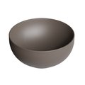 Накладна раковина Ø37xh15 см Alice Ceramica Form, Caffe matt (22430143) На стільницю, На тумбу, Накладної 