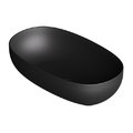 Накладная раковина 60x35 см Alice Ceramica Form, Black matt (22440108) На столешницу, На тумбу, Накладной Овальные