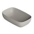 Накладная раковина 60x37 см Alice Ceramica Form, Grigio matt (22450119) На столешницу, На тумбу, Накладной Прямоугольные