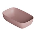 Накладная раковина 60x37 см Alice Ceramica Form, Malva matt (22450147) На столешницу, На тумбу, Накладной Прямоугольные