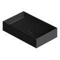 Накладна раковина 60x37 см Alice Ceramica Hide, Black matt (31130108) На стільницю, На тумбу, Накладної 