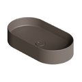 Накладная раковина 65x35 см Alice Ceramica Hide, Caffe matt (31120143) На столешницу, На тумбу, Накладной Овальные