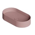 Накладная раковина 65x35 см Alice Ceramica Hide, Malva matt (31120147) На столешницу, На тумбу, Накладной Овальные