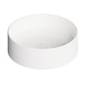 Накладная раковина Ø40xh12 см Alice Ceramica Hide, White grossy (31140101) На столешницу, На тумбу, Накладной Круглые