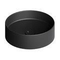 Накладная раковина Ø40xh12 см Alice Ceramica Hide, Black matt (31140108) На столешницу, На тумбу, Накладной Круглые