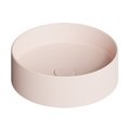 Накладная раковина Ø40xh12 см Alice Ceramica Hide, Rosa matt (31140137) На столешницу, На тумбу, Накладной Круглые